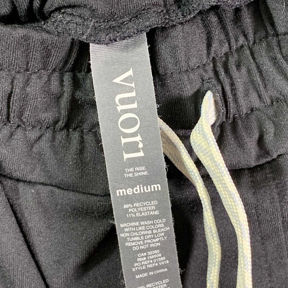 Vuori Ponto Performance Sweatpants Men Medium Black Stretch Athleisure V418 - Picture 2 of 9